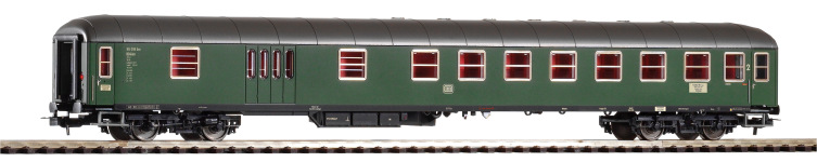 PIKO 59641 - H0 - Schnellzugwagen 2.Kl./Gepäckabteil BDms272 der DB; Ep. III